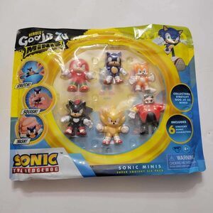 NEW Heroes of Goo Jit Zu Minis Sonic 6 pack Collectible Stretchy Sonic Character